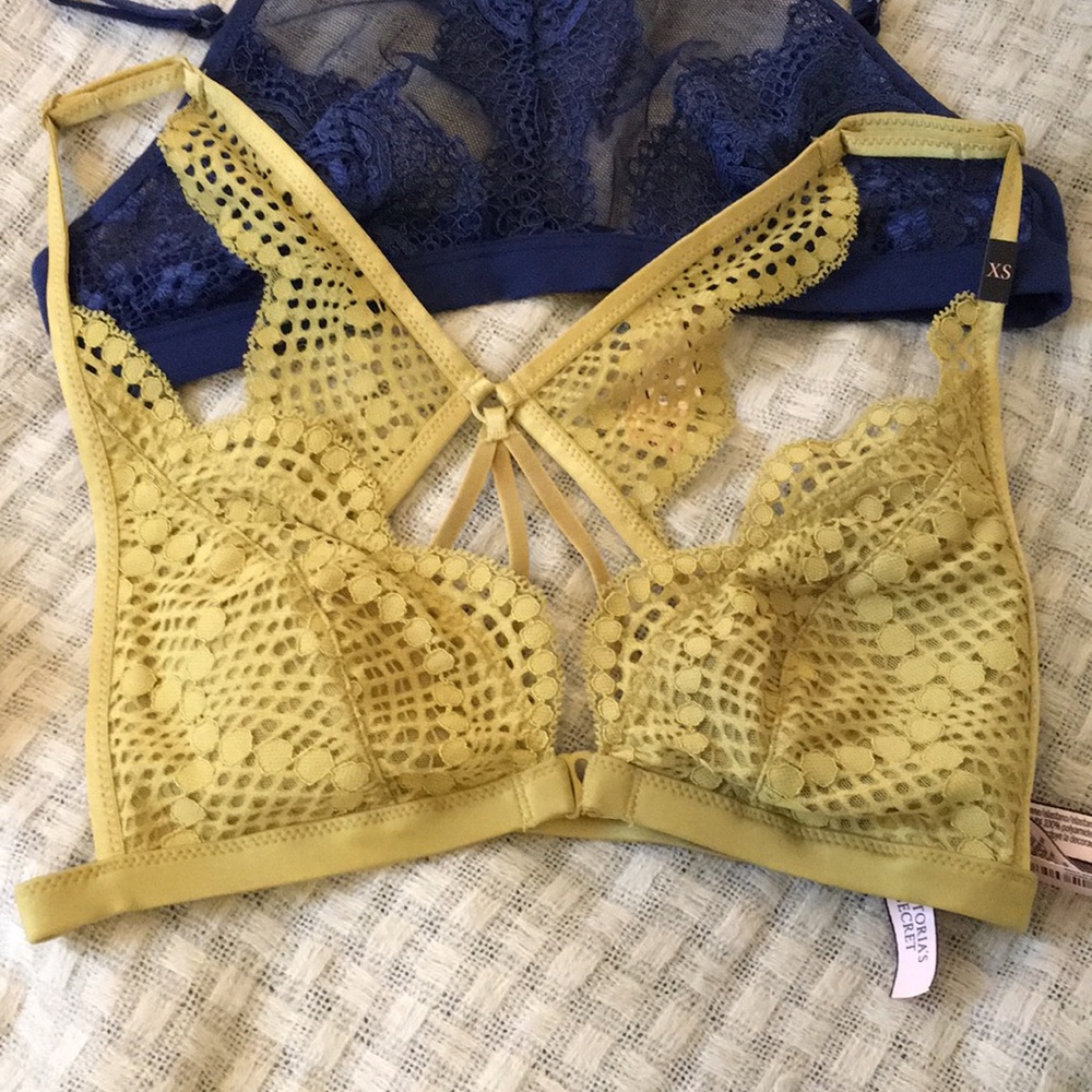 Victoria’s Secret bralette, XS, mustard color